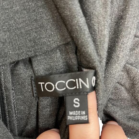 Toccin Long Sleeve Turtleneck Gray Top - Picture 3 of 10